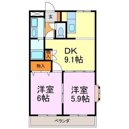 ラピスコートの物件間取画像